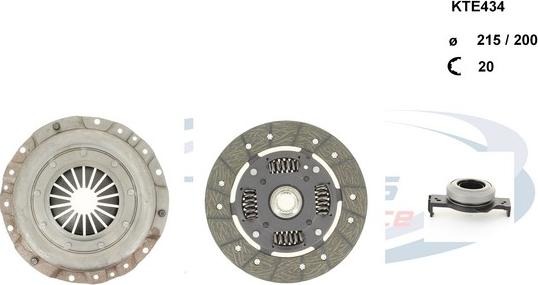 Procodis France KTE434 - Clutch Kit autospares.lv