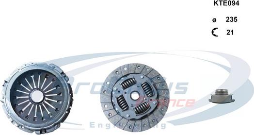 Procodis France KTE094 - Clutch Kit autospares.lv