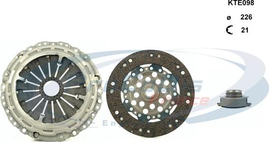 Procodis France KTE098 - Clutch Kit autospares.lv