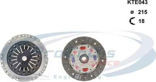 Procodis France KTE043 - Clutch Kit autospares.lv