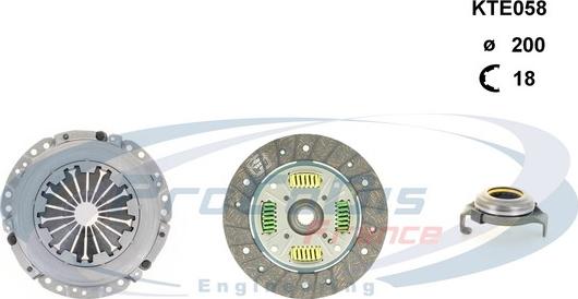 Procodis France KTE058 - Clutch Kit autospares.lv