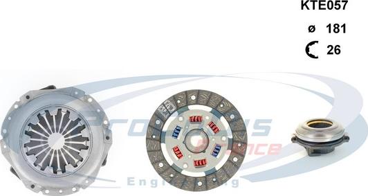 Procodis France KTE057 - Clutch Kit autospares.lv