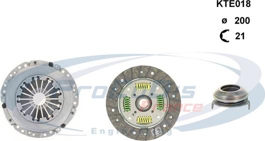 Procodis France KTE018 - Clutch Kit autospares.lv