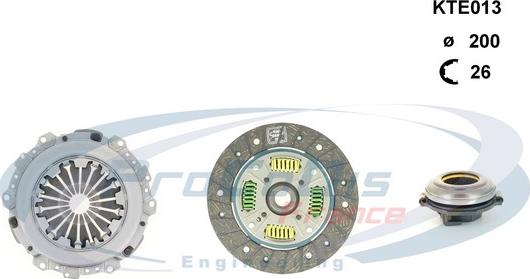 Procodis France KTE013 - Clutch Kit autospares.lv