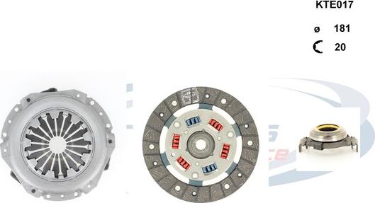 Procodis France KTE017 - Clutch Kit autospares.lv