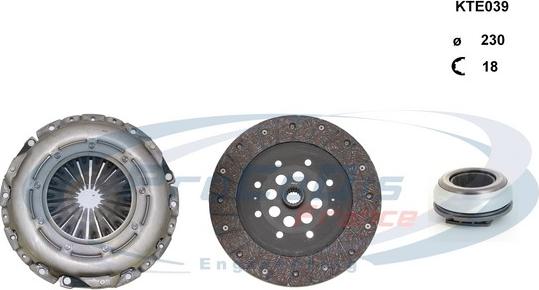 Procodis France KTE039 - Clutch Kit autospares.lv