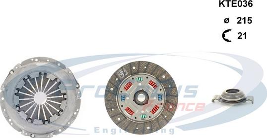 Procodis France KTE036 - Clutch Kit autospares.lv