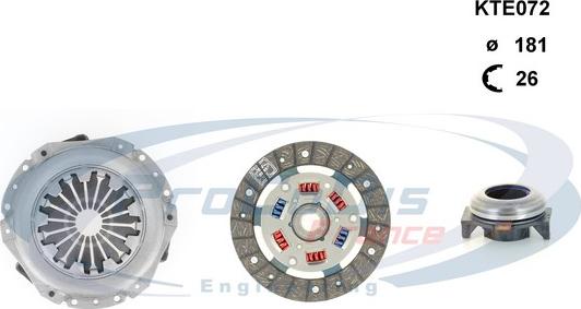 Procodis France KTE072 - Clutch Kit autospares.lv