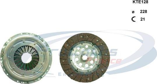 Procodis France KTE128 - Clutch Kit autospares.lv