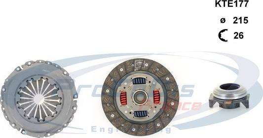 Procodis France KTE177 - Clutch Kit autospares.lv