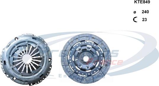 Procodis France KTE849 - Clutch Kit autospares.lv