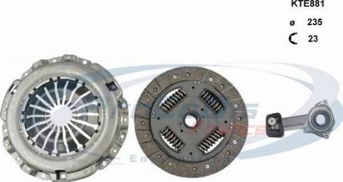 Procodis France KTE881 - Clutch Kit autospares.lv