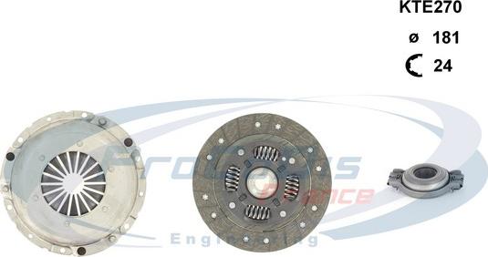 Procodis France KTE270 - Clutch Kit autospares.lv