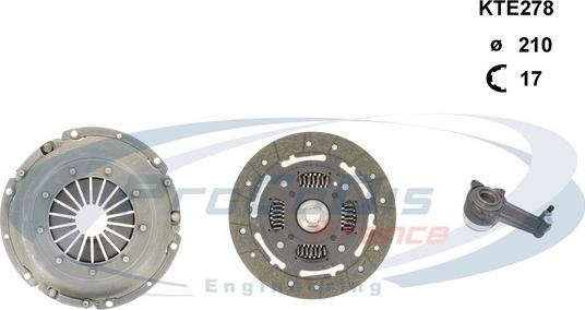 Procodis France KTE278 - Clutch Kit autospares.lv