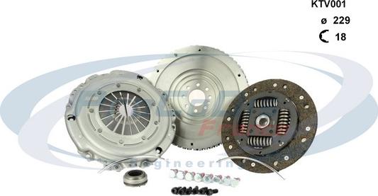 Procodis France KTV001 - Clutch Kit autospares.lv