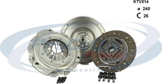 Procodis France KTV014 - Clutch Kit autospares.lv