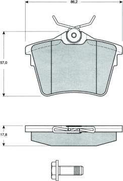 Procodis France PF1469 - Brake Pad Set, disc brake autospares.lv