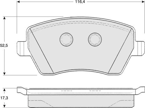 Procodis France PF1416 - Brake Pad Set, disc brake autospares.lv