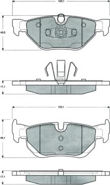 Procodis France PF1436 - Brake Pad Set, disc brake autospares.lv