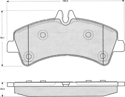 Procodis France PF1426 - Brake Pad Set, disc brake autospares.lv