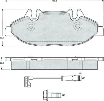 Procodis France PF1502 - Brake Pad Set, disc brake autospares.lv