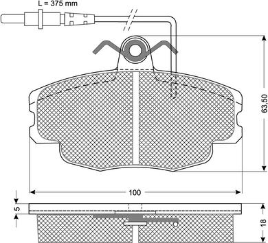 Procodis France PF10481 - Brake Pad Set, disc brake autospares.lv