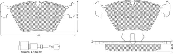 Procodis France PF10691 - Brake Pad Set, disc brake autospares.lv