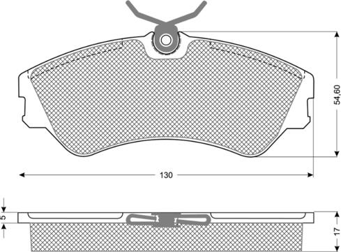 Procodis France PF10651 - Brake Pad Set, disc brake autospares.lv