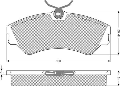 Procodis France PF1065 - Brake Pad Set, disc brake autospares.lv