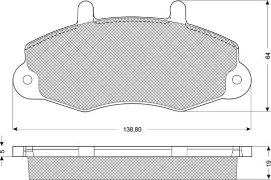 Procodis France PF1066 - Brake Pad Set, disc brake autospares.lv