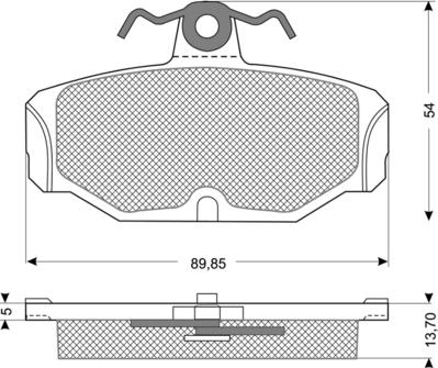 Procodis France PF1067 - Brake Pad Set, disc brake autospares.lv