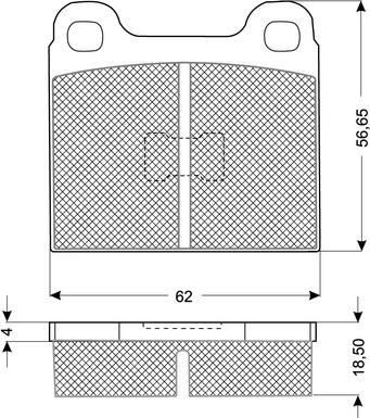 Procodis France PF10161 - Brake Pad Set, disc brake autospares.lv