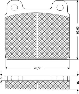 Procodis France PF1018 - Brake Pad Set, disc brake autospares.lv