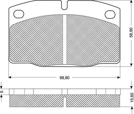 Procodis France PF1013 - Brake Pad Set, disc brake autospares.lv