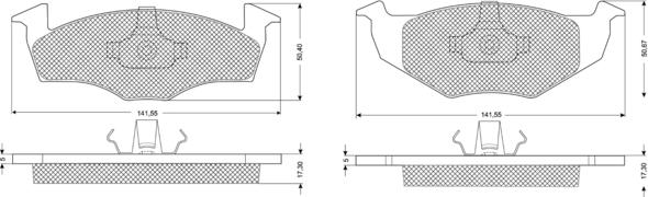 Procodis France PF1085 - Brake Pad Set, disc brake autospares.lv