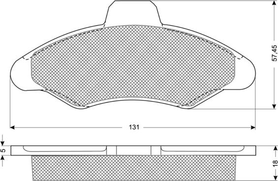 Procodis France PF1082 - Brake Pad Set, disc brake autospares.lv