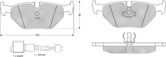 Procodis France PF10701 - Brake Pad Set, disc brake autospares.lv