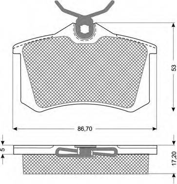 HELLA 8DB 355 010-361 - Brake Pad Set, disc brake autospares.lv