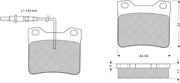 Procodis France PF1195 - Brake Pad Set, disc brake autospares.lv