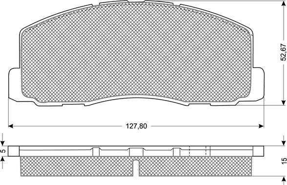 Procodis France PF1141 - Brake Pad Set, disc brake autospares.lv