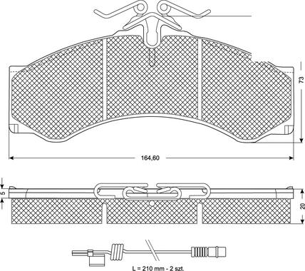 Procodis France PF11481 - Brake Pad Set, disc brake autospares.lv