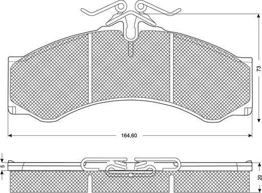 Procodis France PF1148 - Brake Pad Set, disc brake autospares.lv