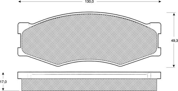 Procodis France PF1157 - Brake Pad Set, disc brake autospares.lv