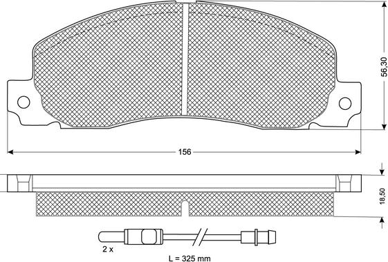 Procodis France PF1165 - Brake Pad Set, disc brake autospares.lv