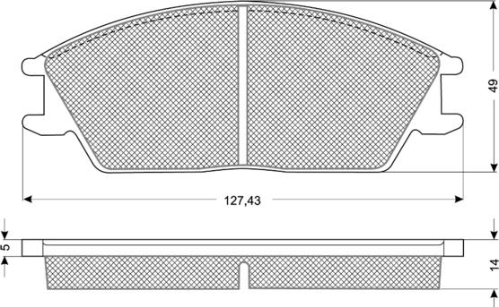 Procodis France PF1106 - Brake Pad Set, disc brake autospares.lv