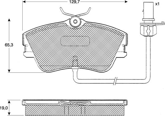 Procodis France PF11821 - Brake Pad Set, disc brake autospares.lv