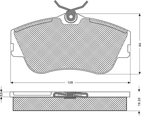 Procodis France PF1182 - Brake Pad Set, disc brake autospares.lv