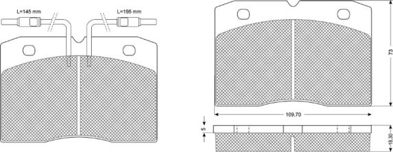 Procodis France PF1126 - Brake Pad Set, disc brake autospares.lv