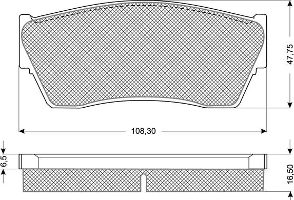 Procodis France PF1179 - Brake Pad Set, disc brake autospares.lv