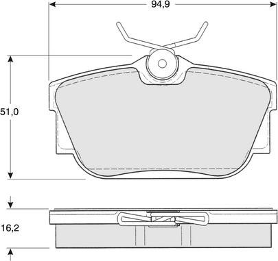 Procodis France PF1390 - Brake Pad Set, disc brake autospares.lv